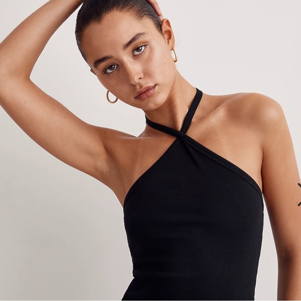 NWT Madewell Brightside  Rib Halter Tank Top size XS